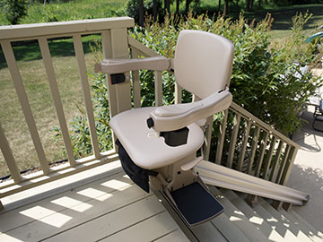 Sacramento outdoor stairlifts are outside and exterior by Bruno